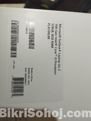 Brand new Microsoft Surface Laptop Go 2 touch screen